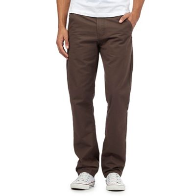 St George by Duffer Brown twill chinos